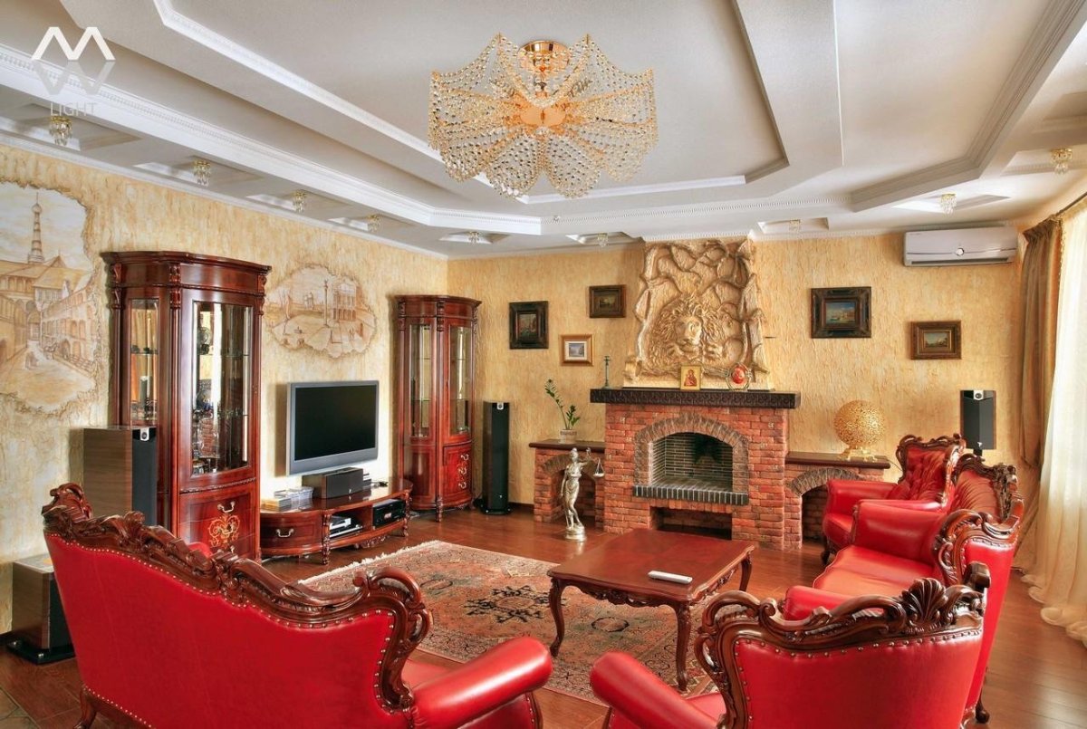 Камин Барокко в интерьере