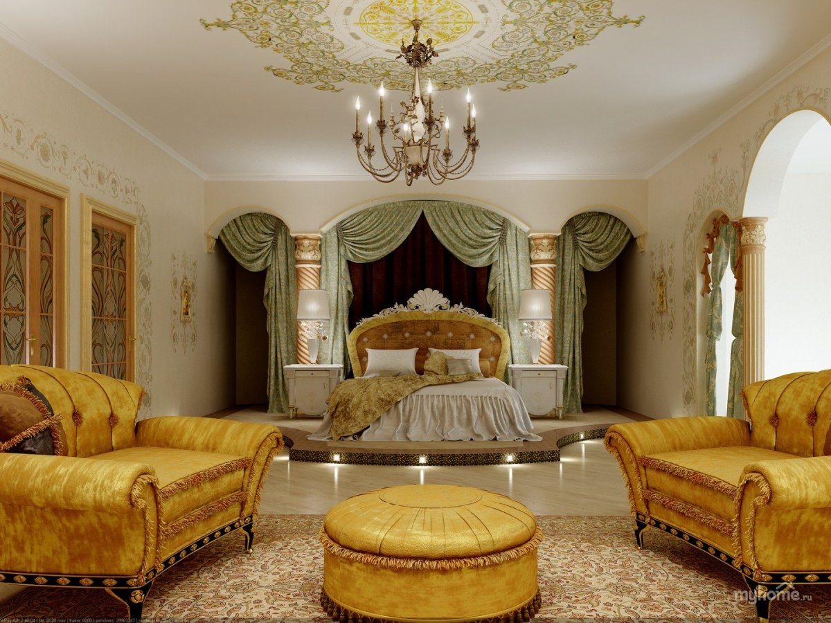 Кавказский Шик в интерьере золото