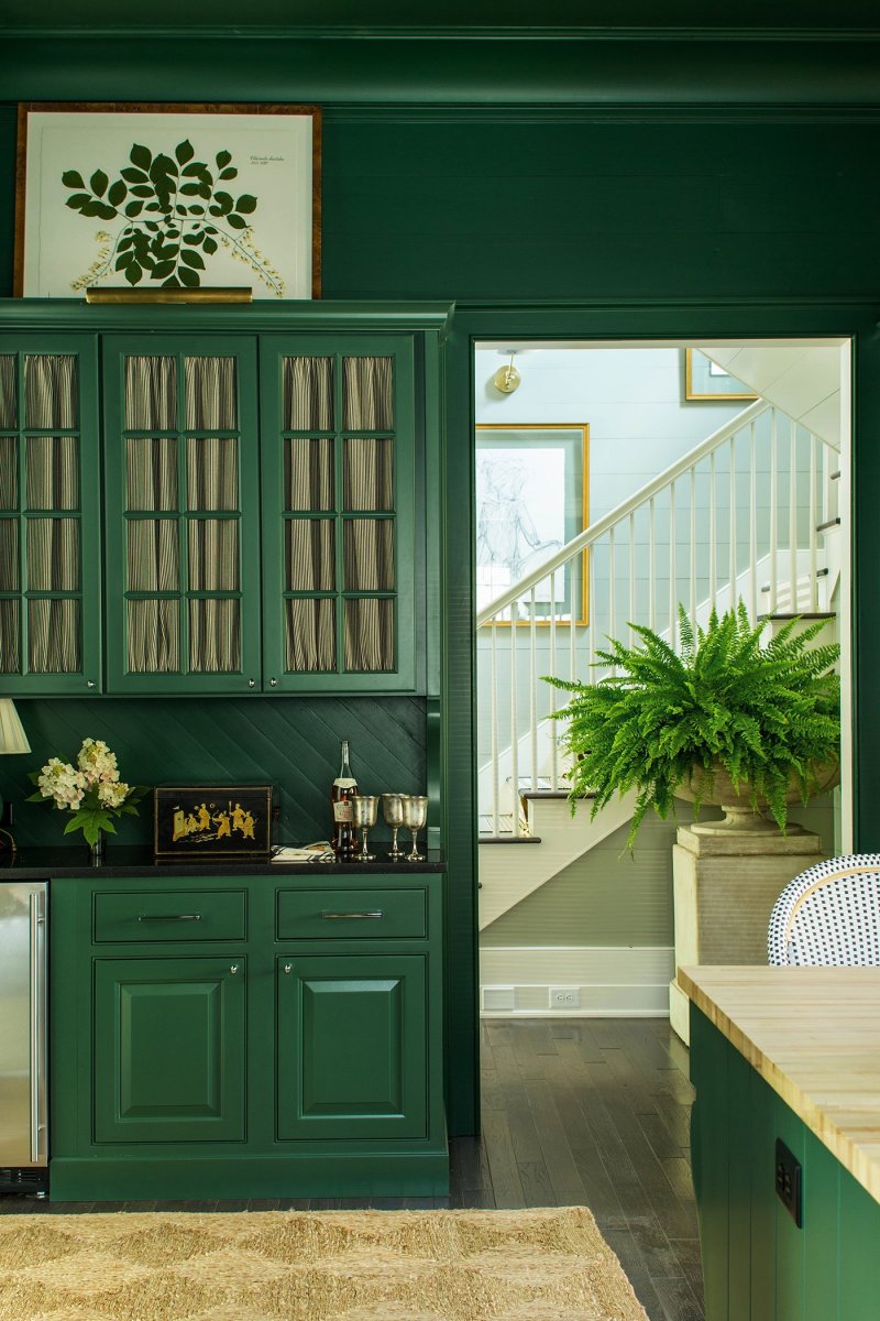 Зелёная кухня икеа в интерьере