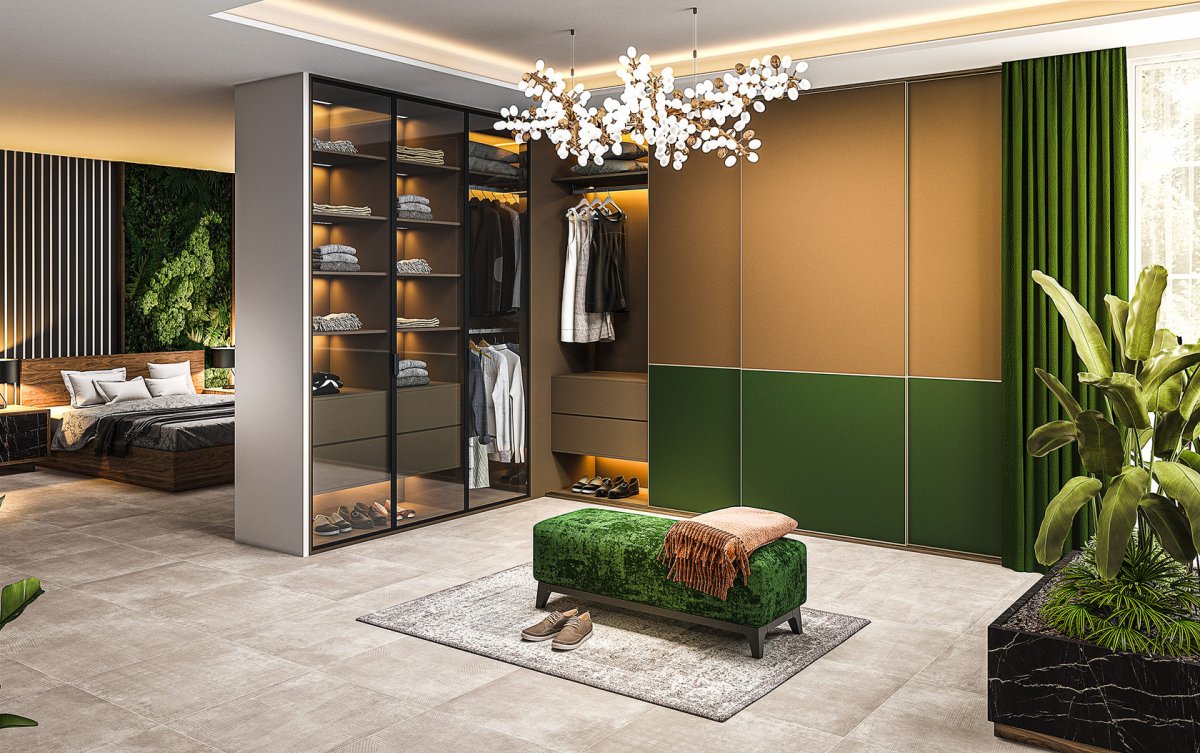 Угловой шкаф-купе Komandor