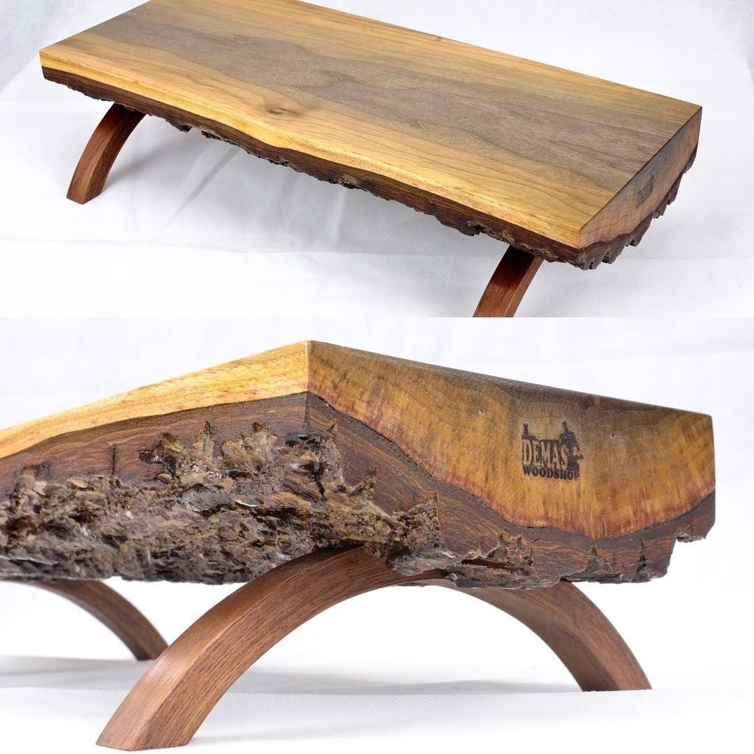 Журнальный стол из бревна