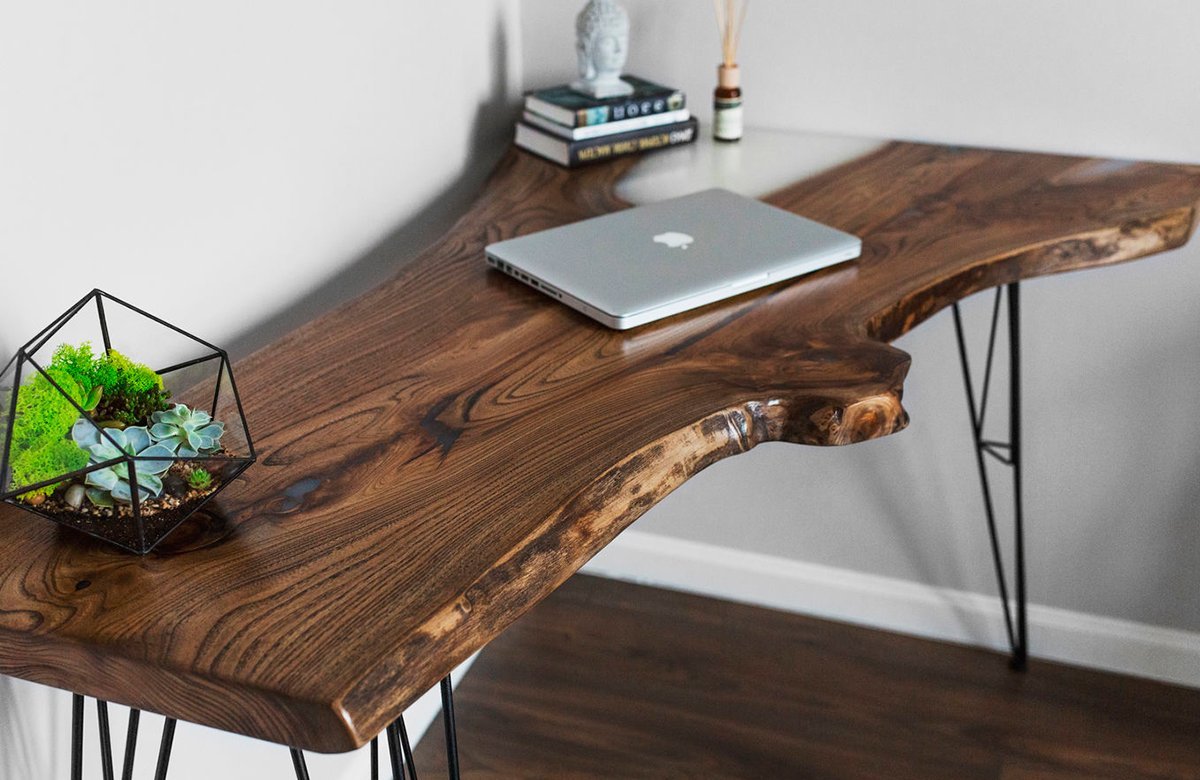 Стол лофт из слэба