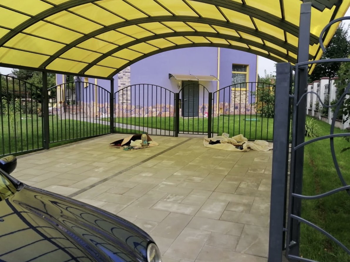 Бетонированный навес