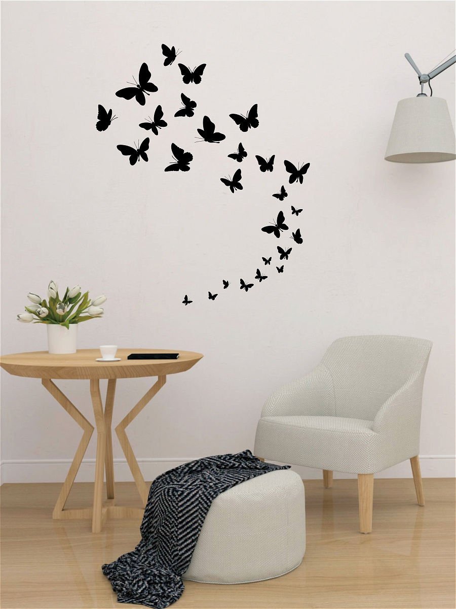 Декор бабочками на стене: делаем своими руками | taimyr-expo.ru