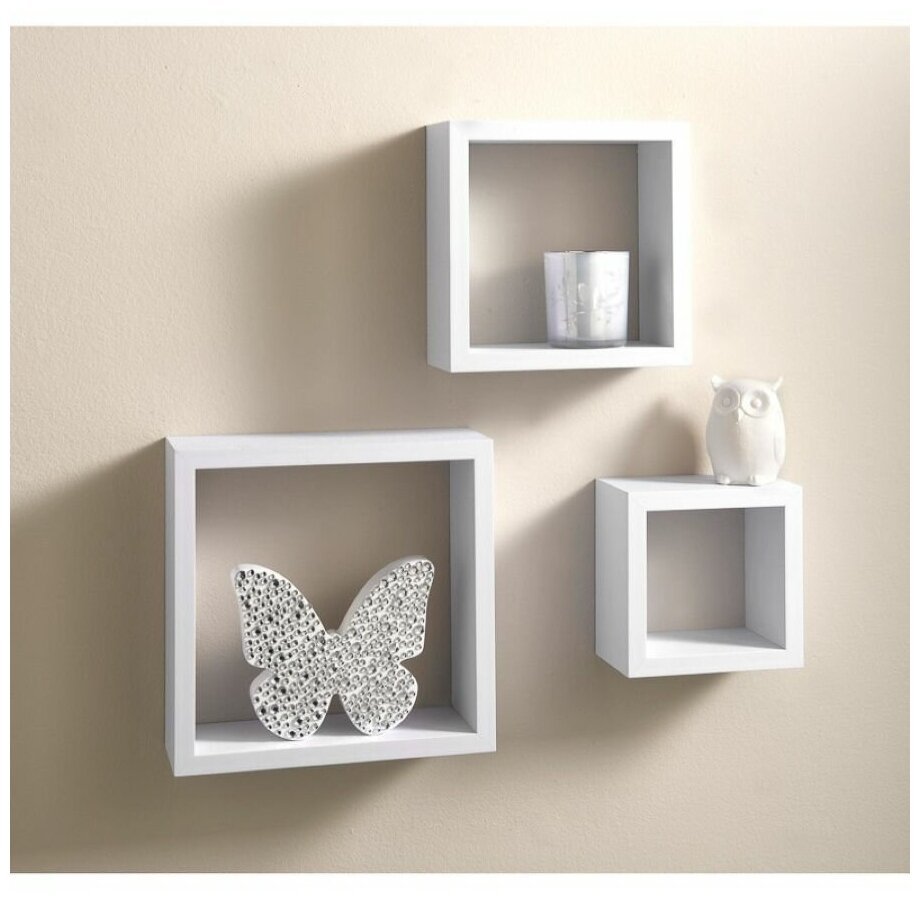 Квадратные полки на стену