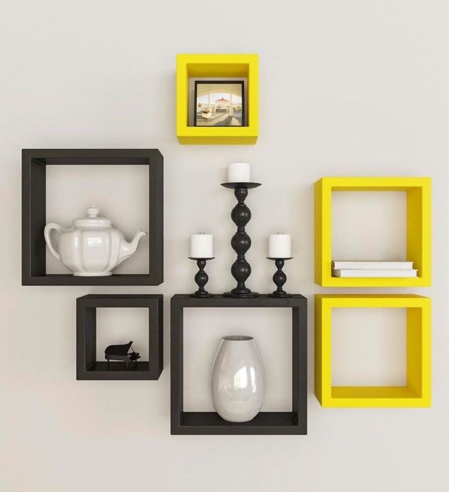 Квадратные полки на стену