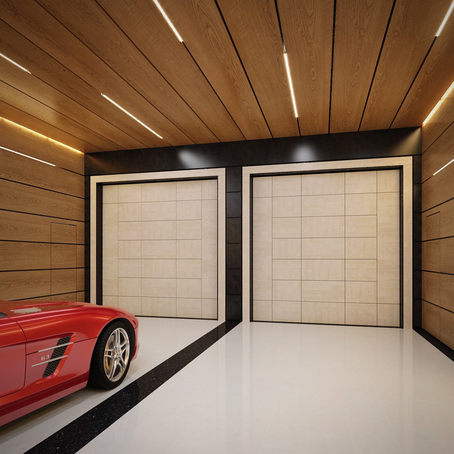 Дизайн гаража внутри