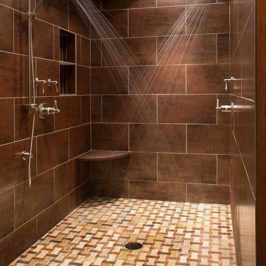 Душевая кабина из плитки