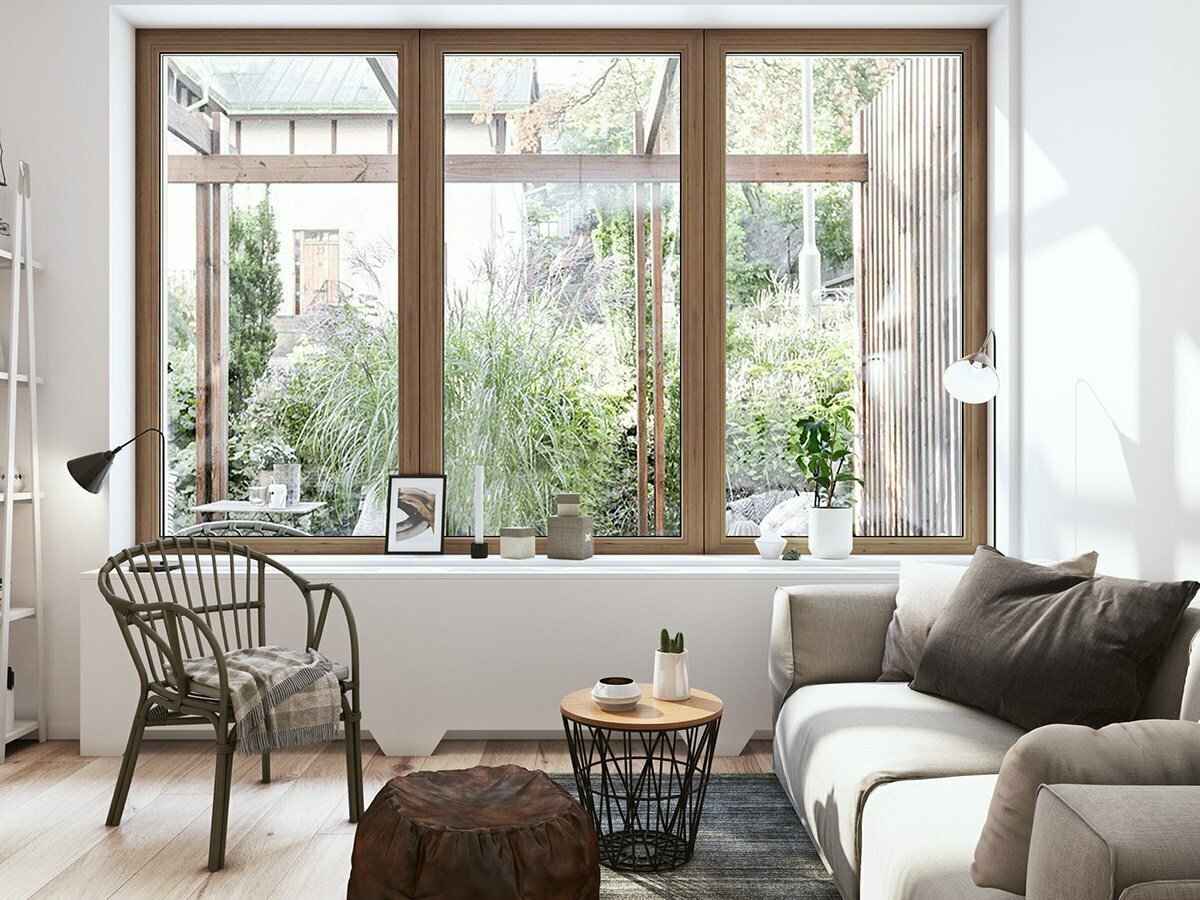 Окна в скандинавском стиле в интерьере