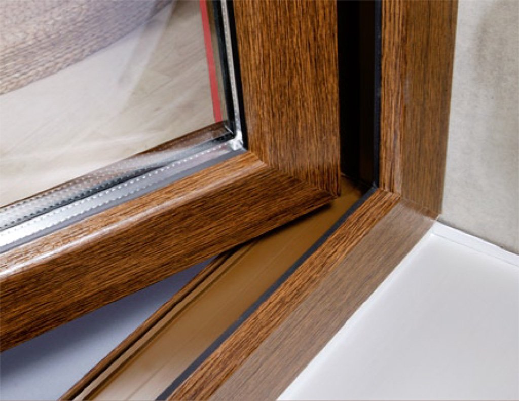 Ламинация окон Рехау