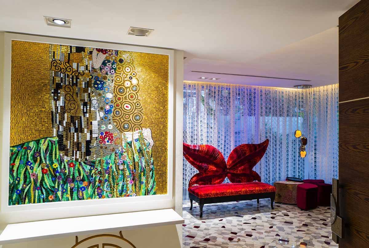 Сичис мозаика в интерьере