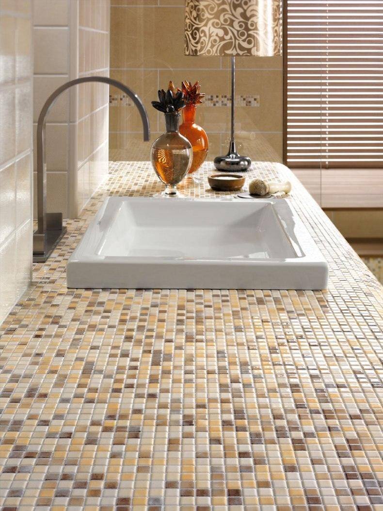 Столешница из керамической плитки