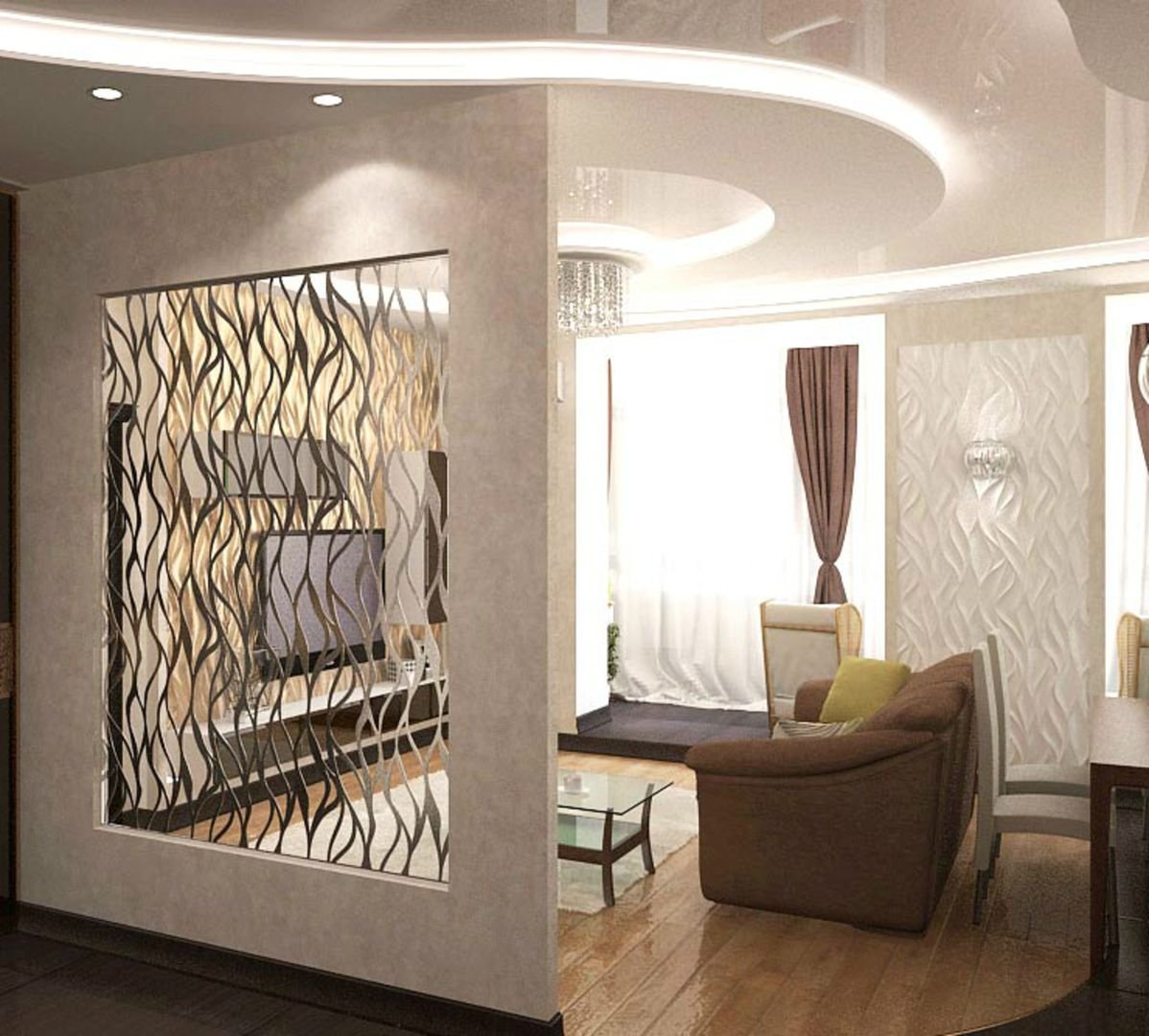 Перегородка гипсовая 3д Flexy