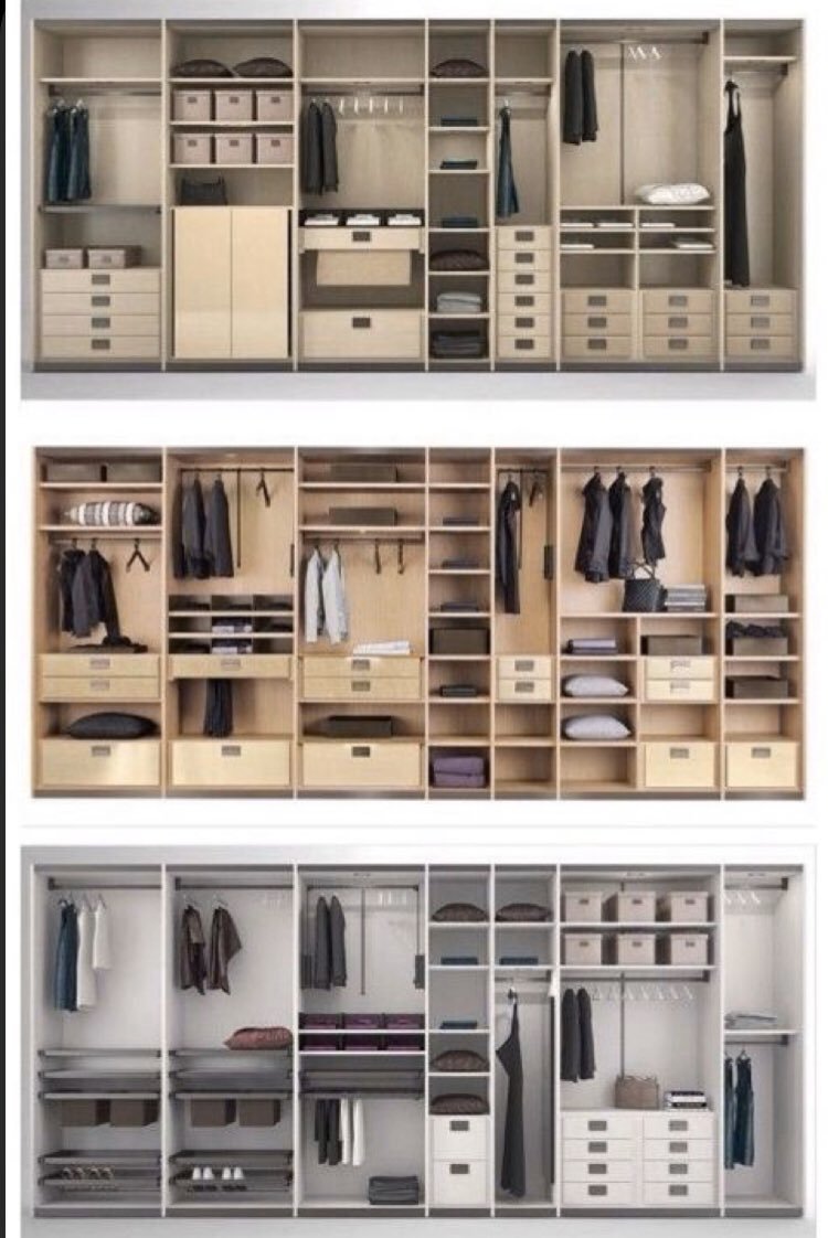 Наполнение шкафов купе МДМ