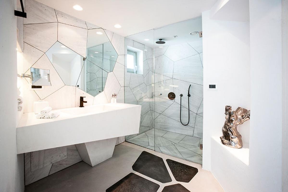 Ванная в стиле Санторини