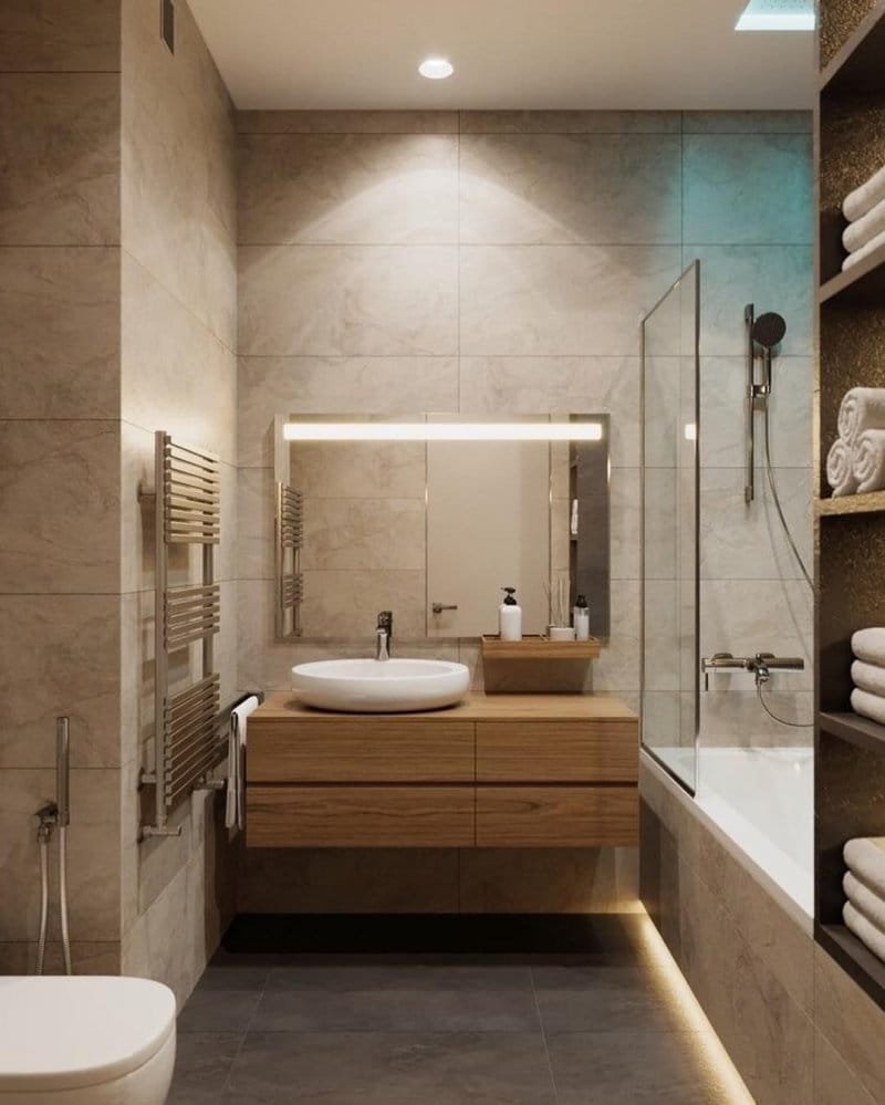 Готовые проекты ванной комнаты