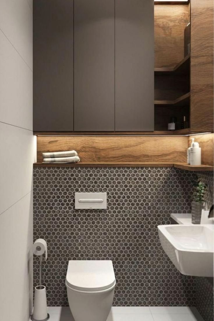 Шкаф над инсталляцией