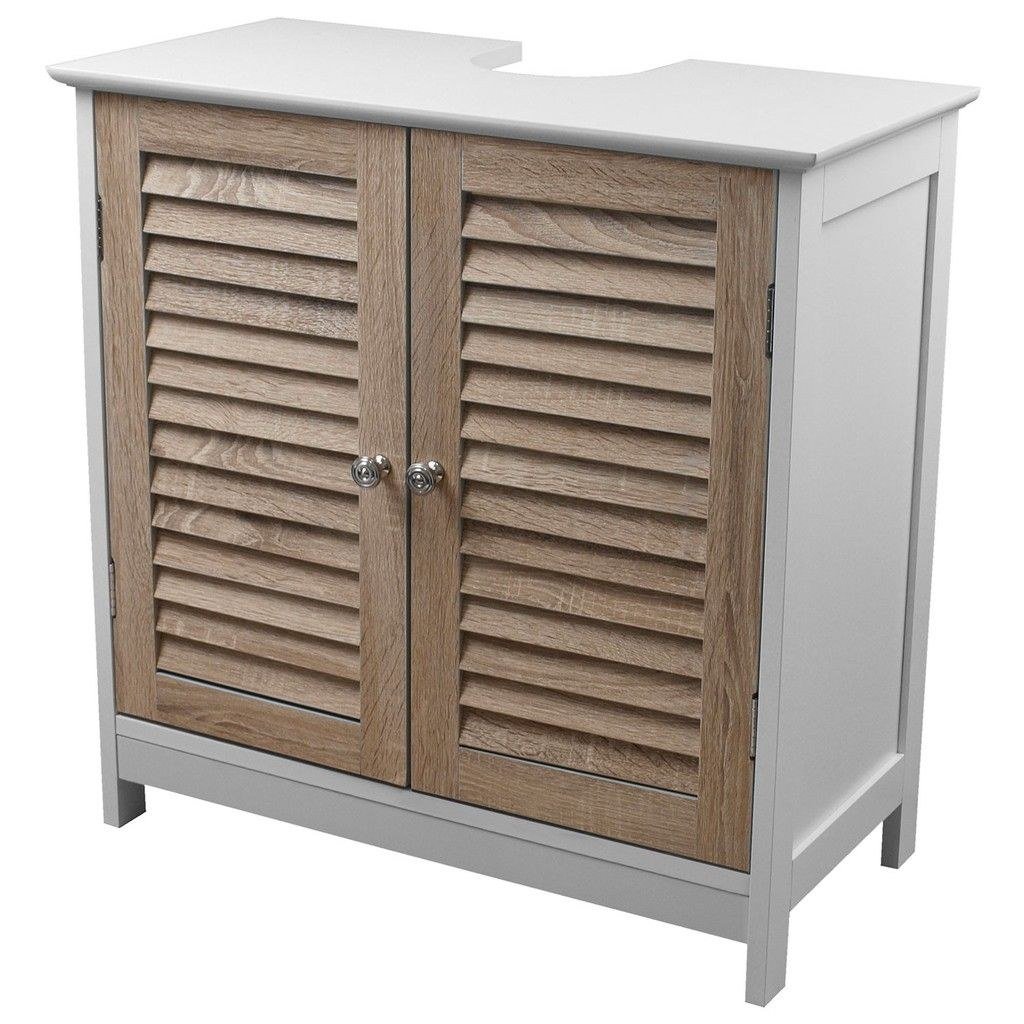 Тумба 100 с раковиной с жалюзийными дверцами