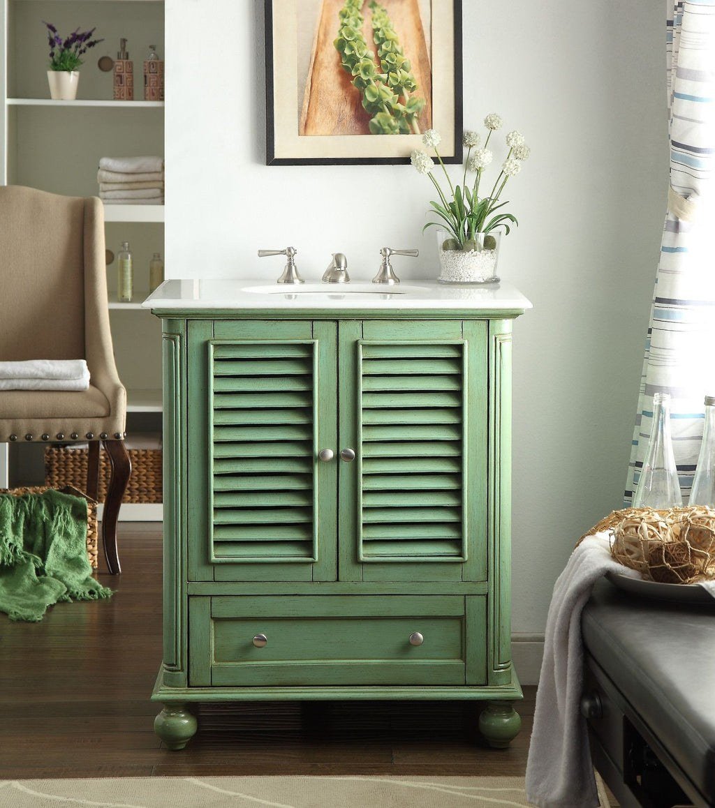 Комод с жалюзийными дверцами