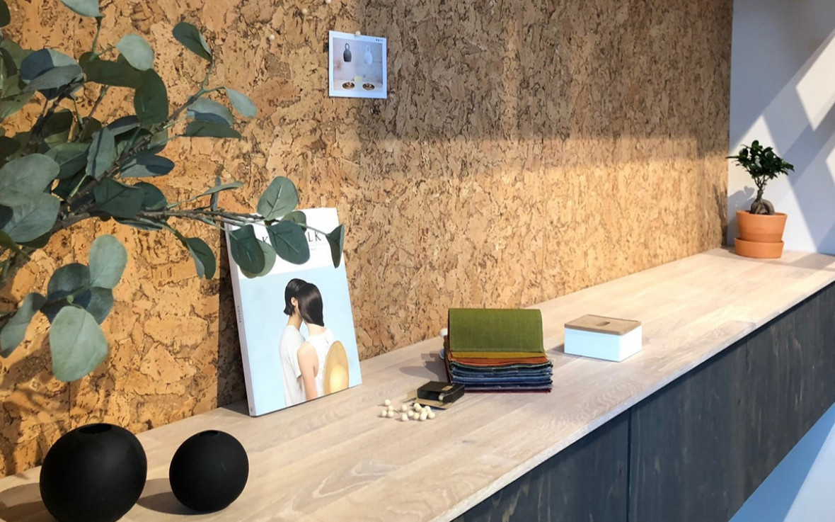 Интерьер ч пробковой доской