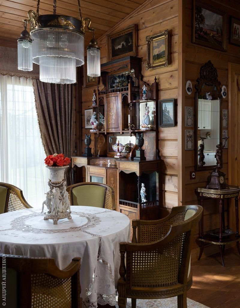 Интерьер в стиле русской усадьбы