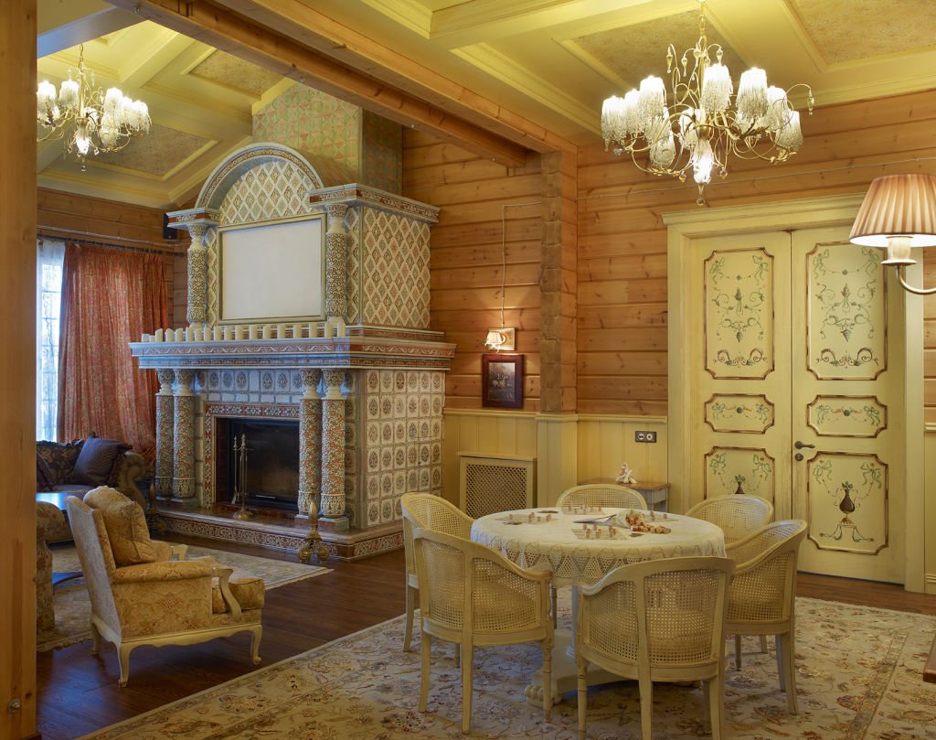 Интерьеры Бориса Дмитриева в стиле русская усадьба