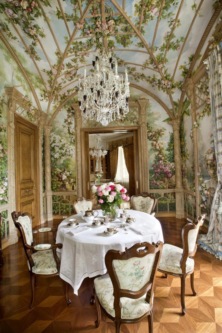 Кухня в стиле русской усадьбы