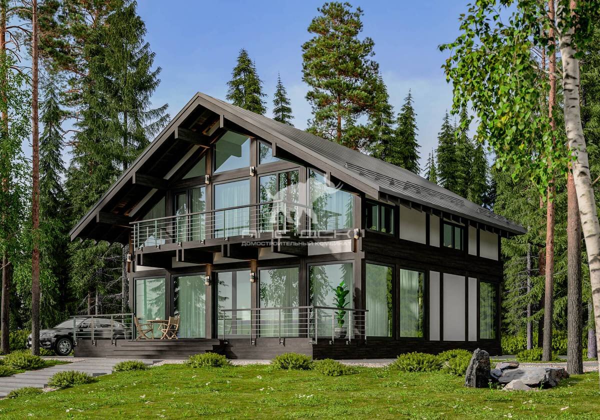 Дома из блока в финском стиле