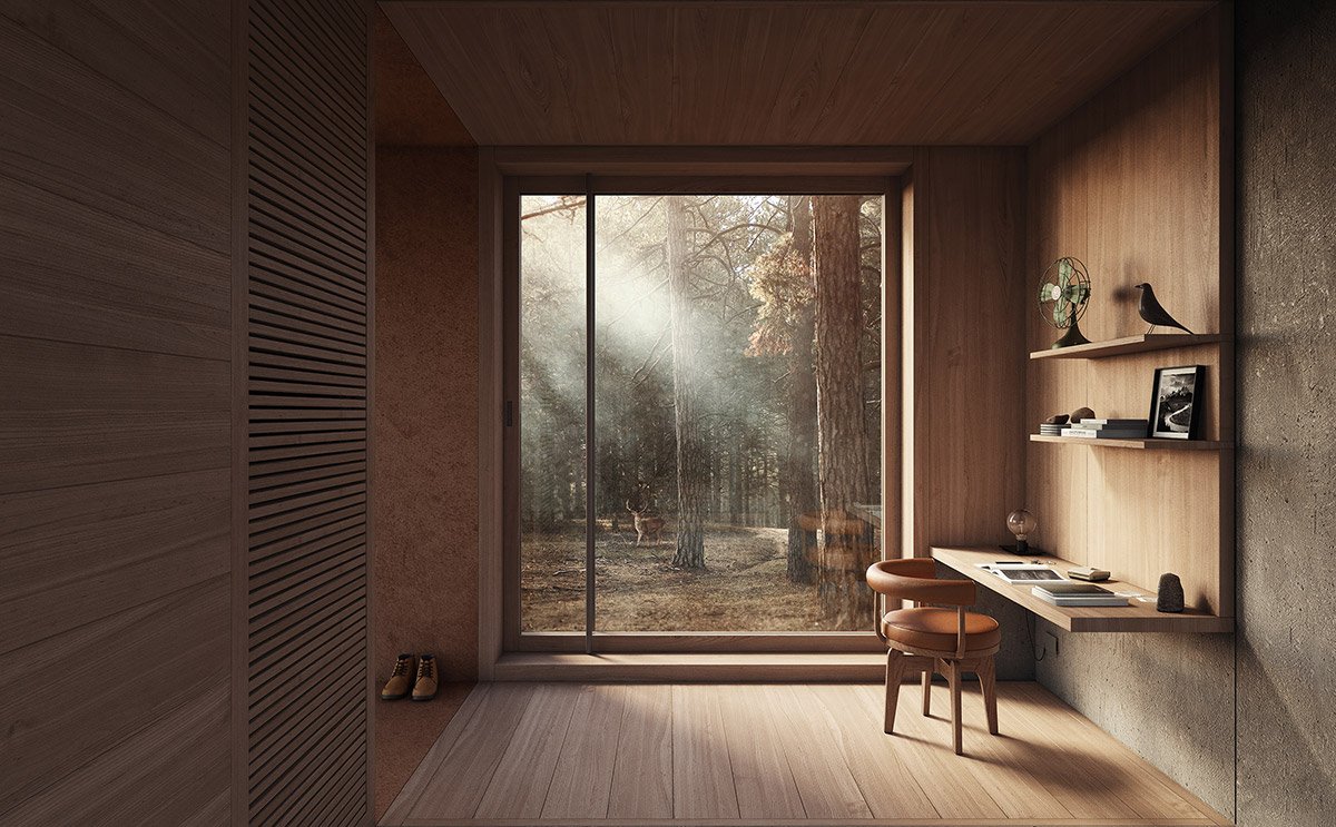 Комната художника Минимализм