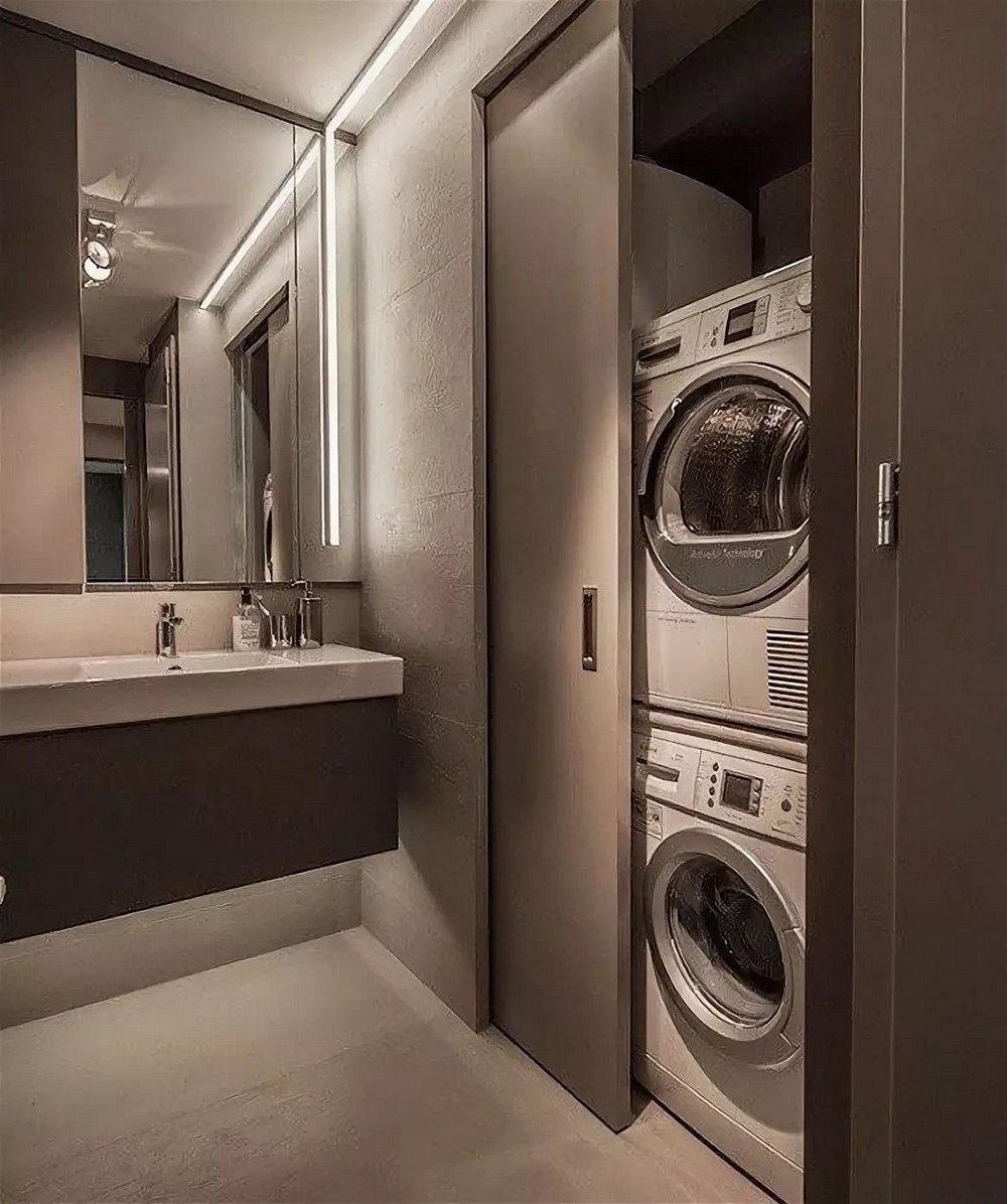 Ванная комната со стиральной машиной