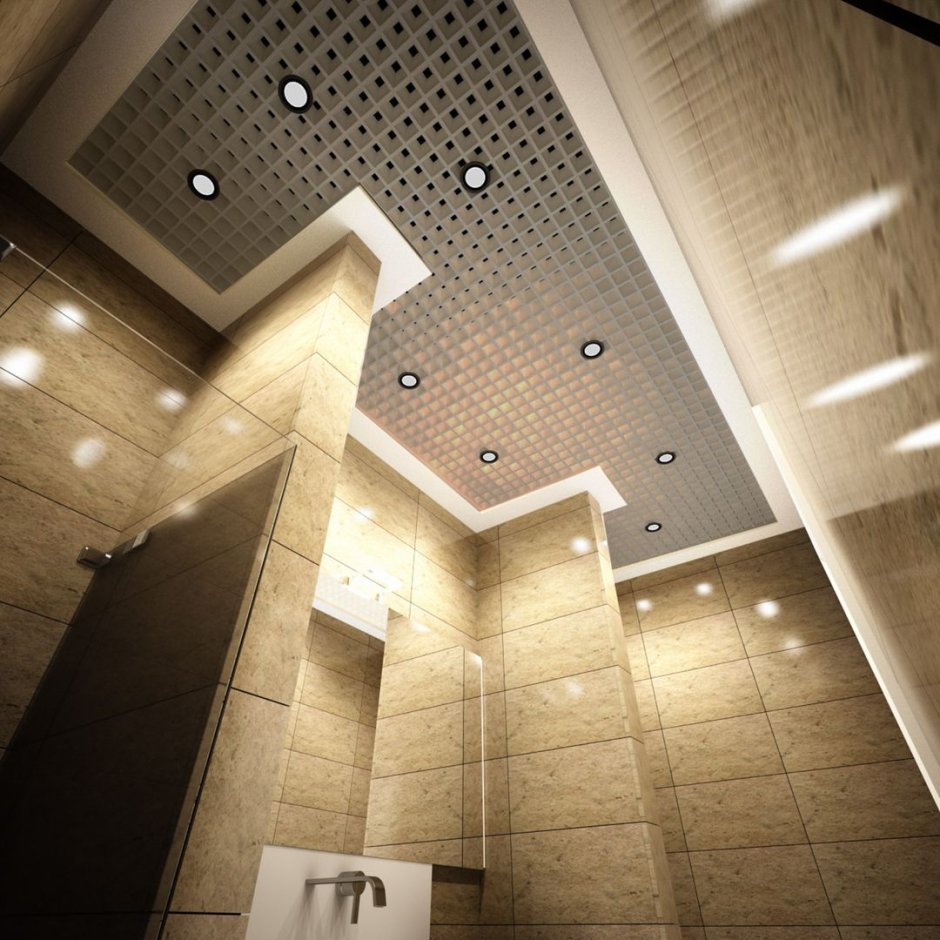 Потолок в туалете