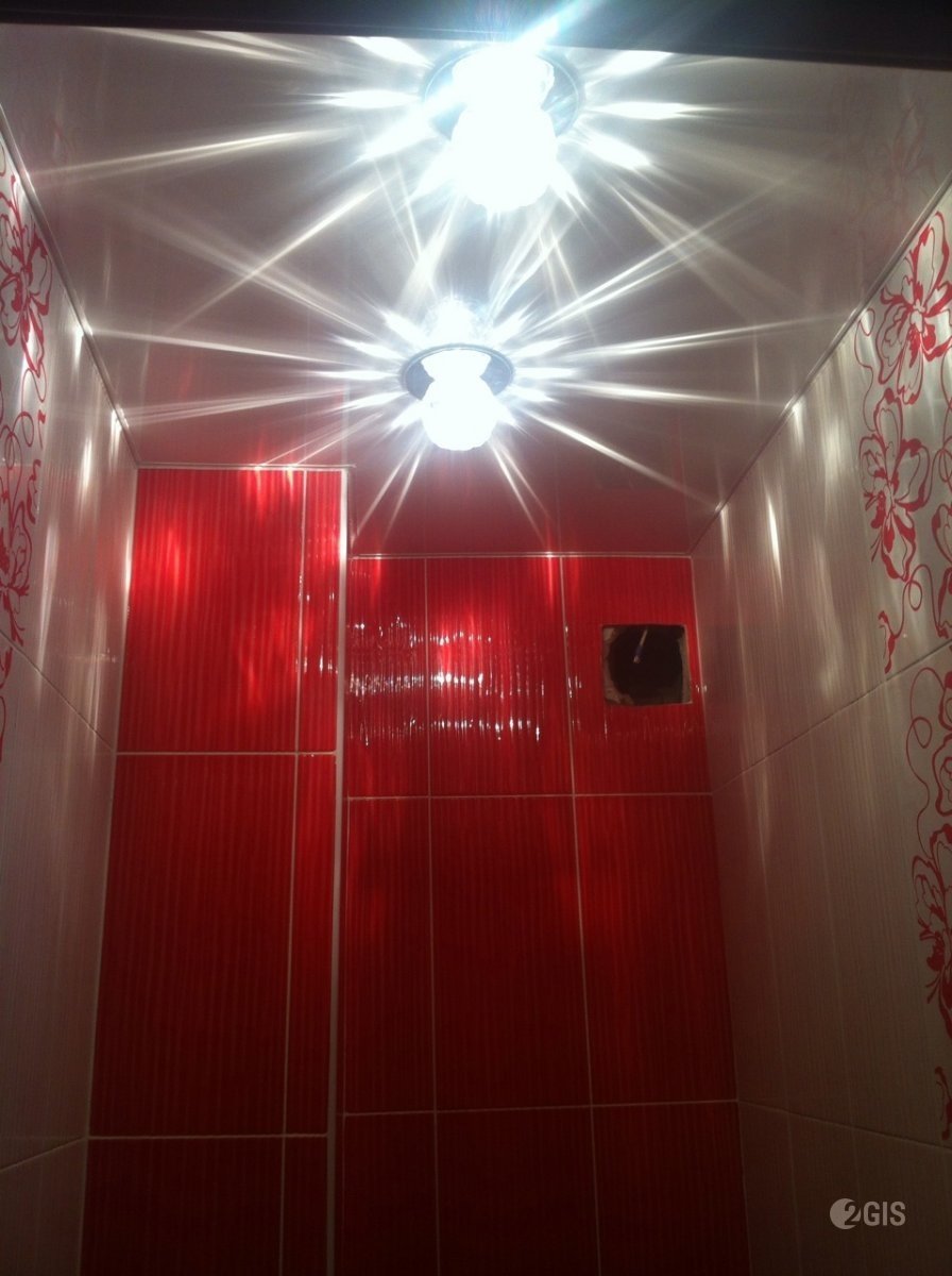 Подвесной потолок в туалете