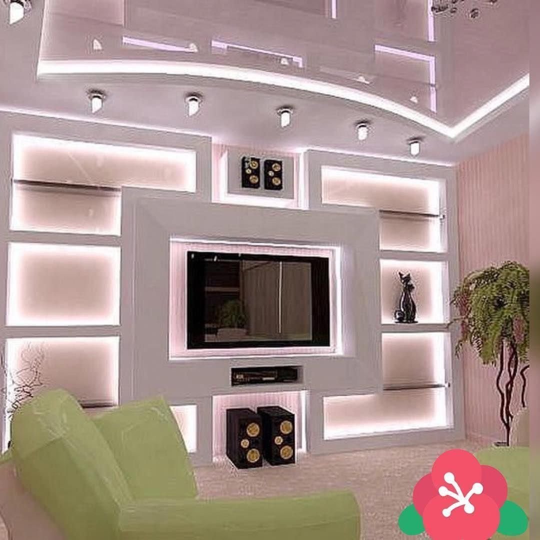 Ниша под телевизор из гипсокартона