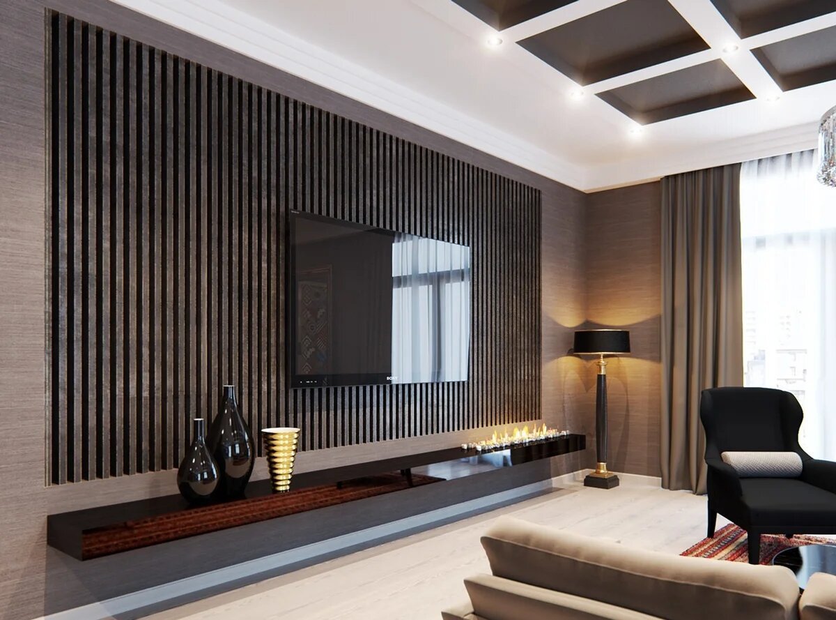 Деревянные панели в интерьере