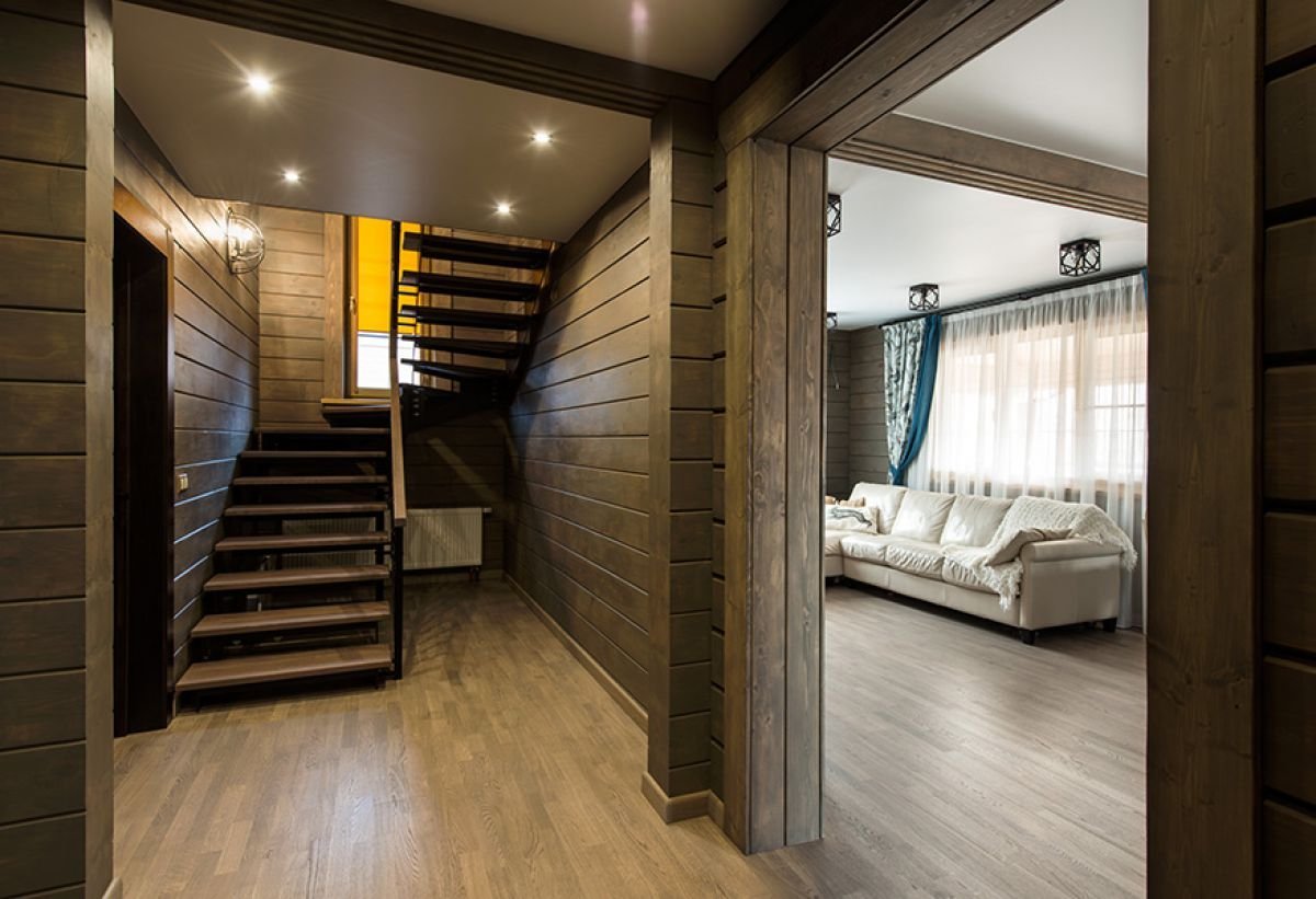 Дом из бруса внутри