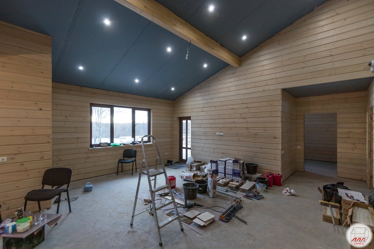 Отделка в каркасном доме