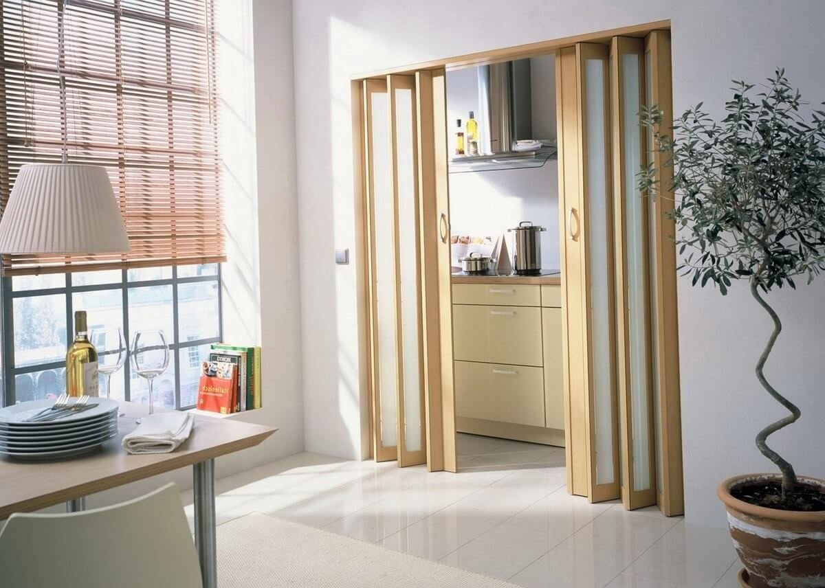 Двери-гармошка межкомнатные 212х92