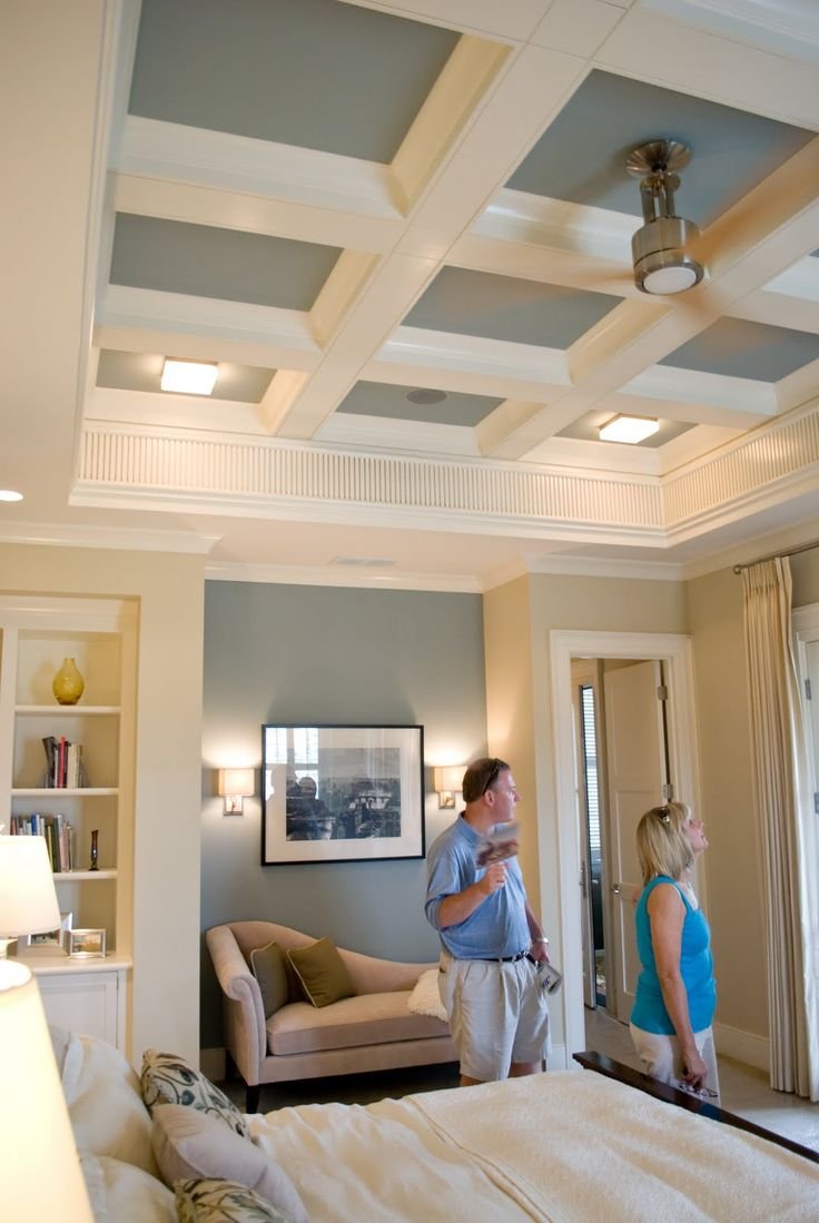 Потолок квадратами