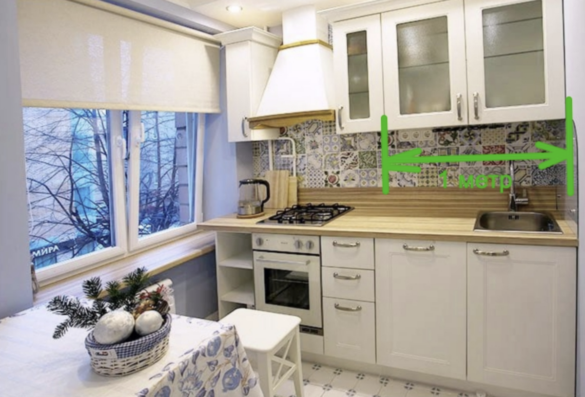 Малогабаритные кухни с окном