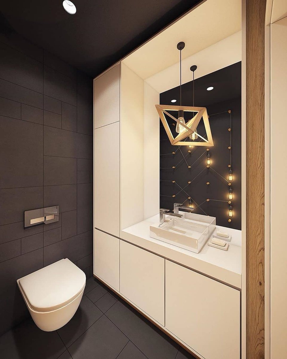 Дизайнерский свет в ванной