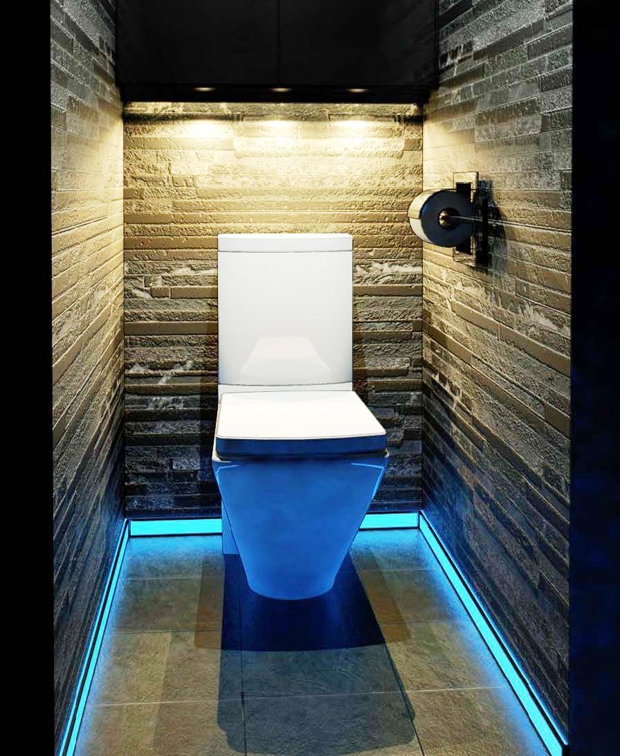 Светодиодная подсветка в туалете