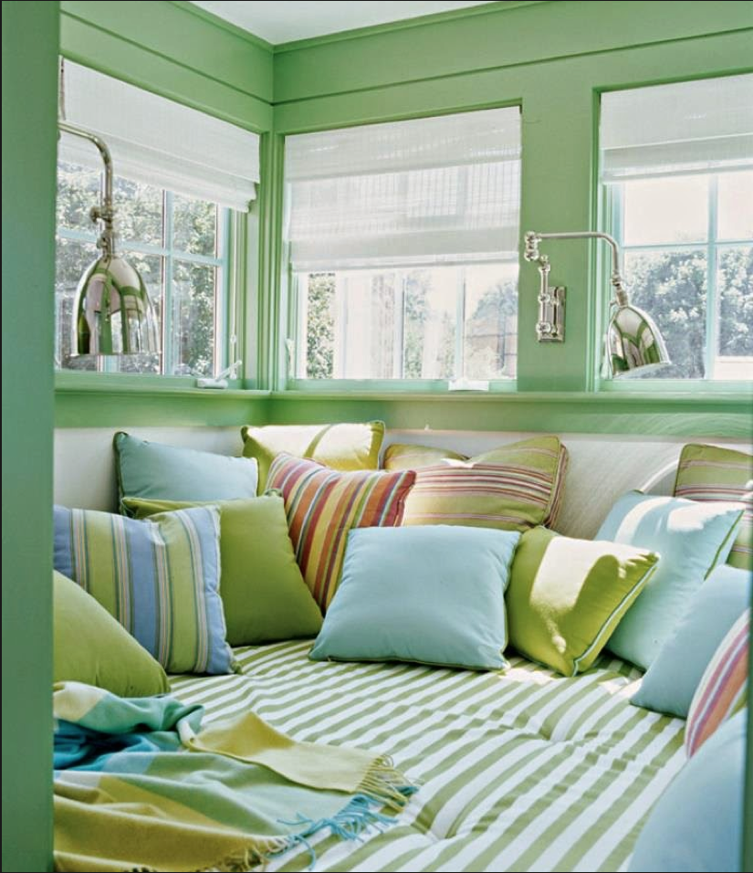 Сочетание цветов фисташковый в интерьере