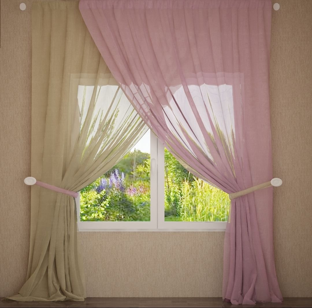 Шторы внахлест