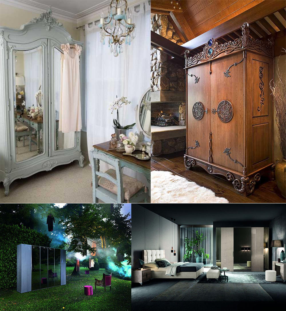 Красивый старинный шкаф