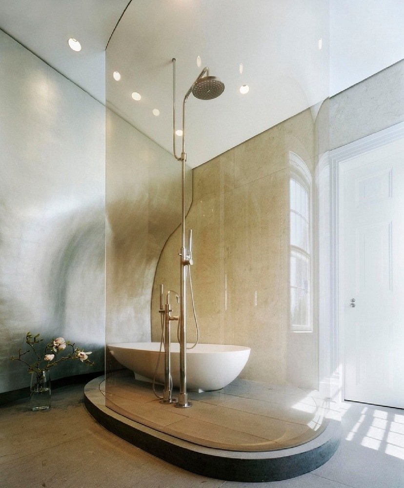 Стеклянная ванная комната