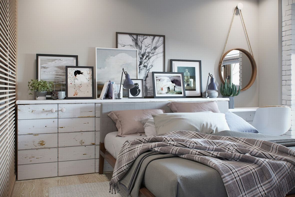 Спальня Сканди лофт