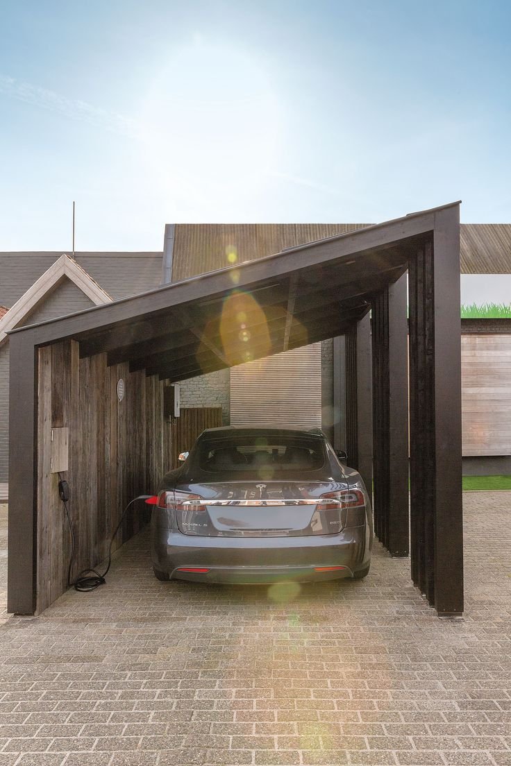 Гараж с навесом