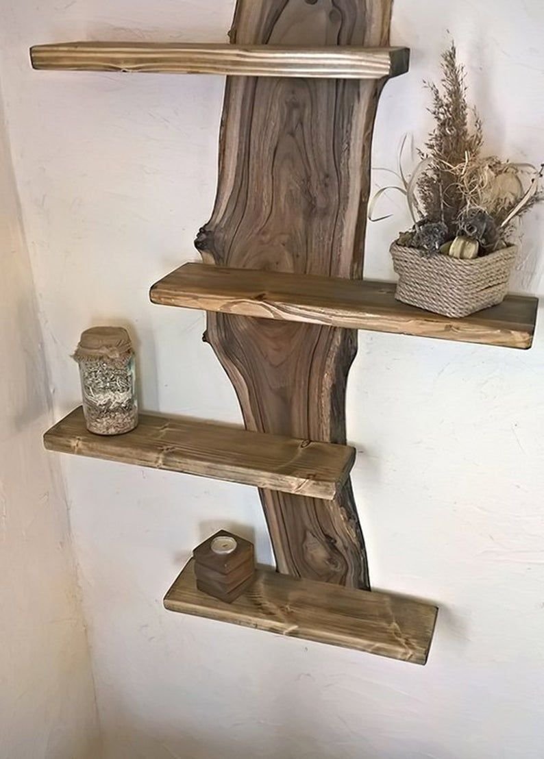 Деревянные полочки на стену