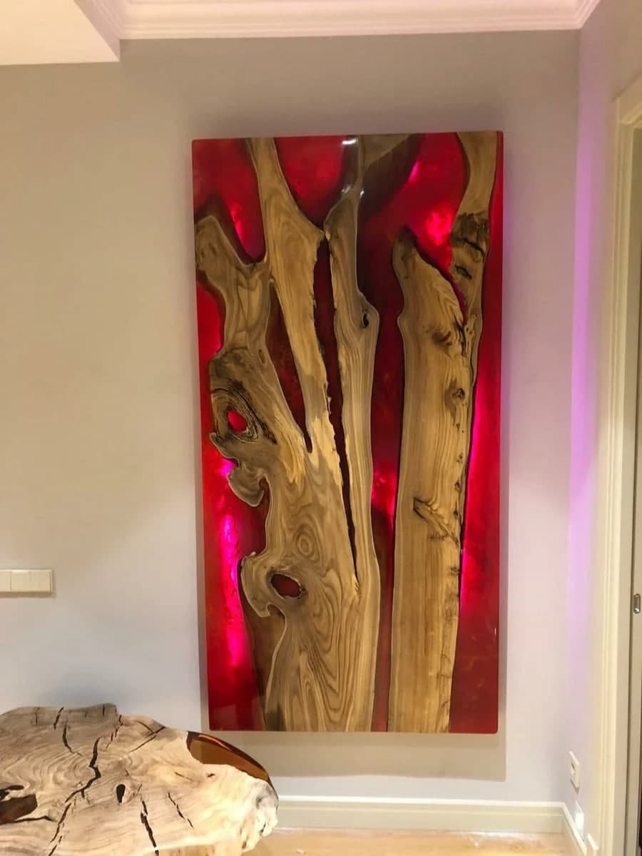 Декор из слэбов дерева