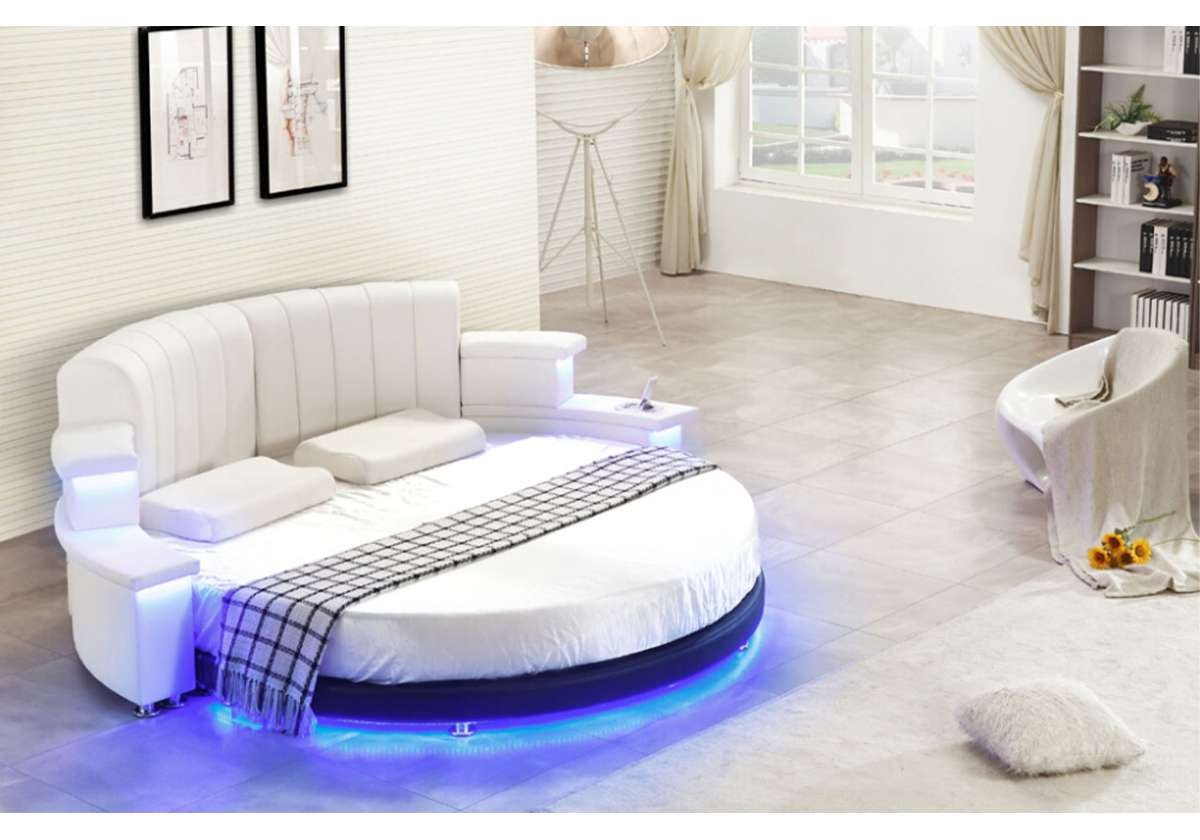 Круглая кровать двуспальная